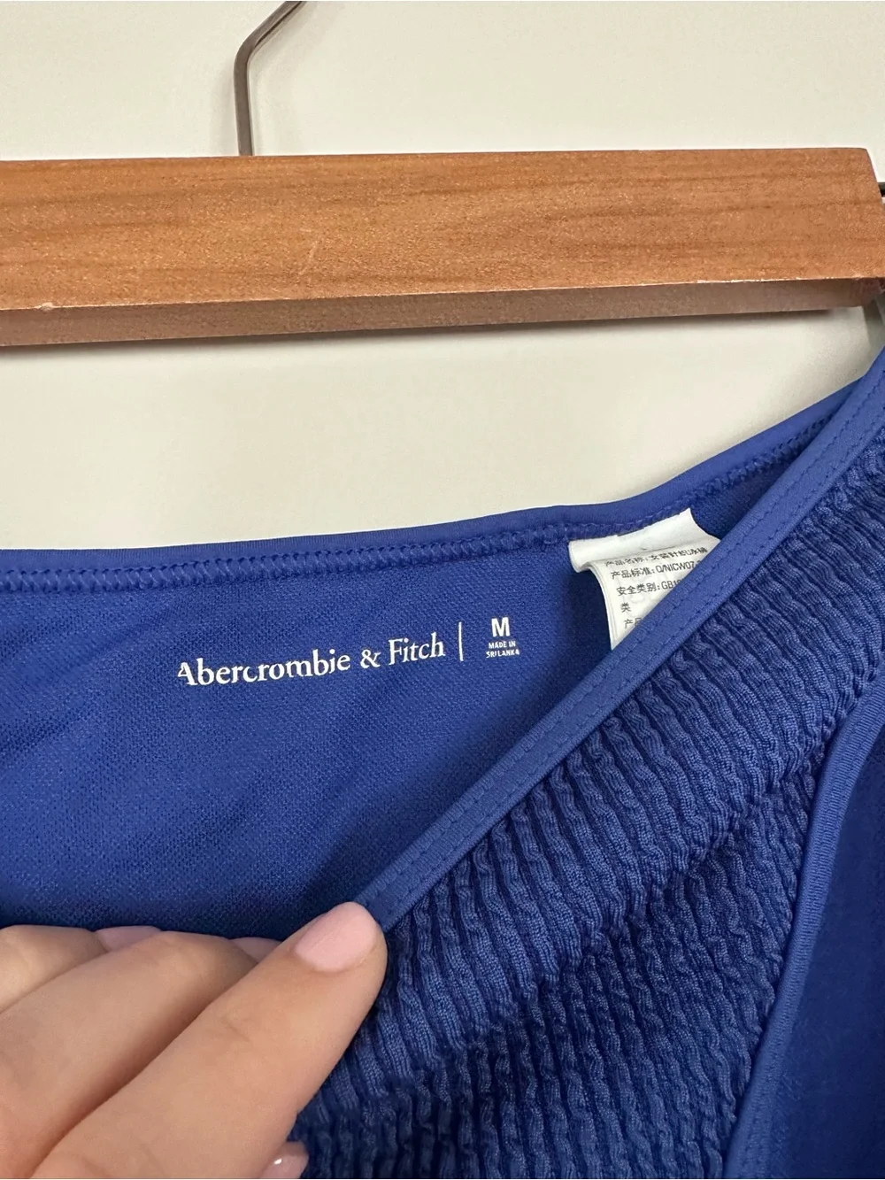 Abercrombie & Fitch Cobalt Textured Bikini Bottom - Picture 3 of 3